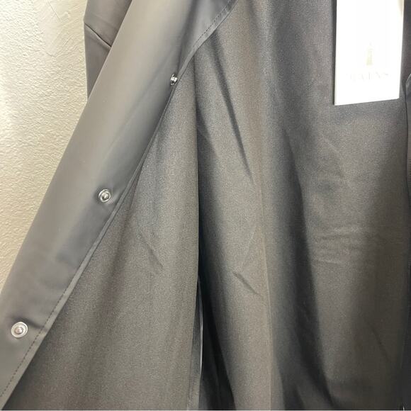 Rains Shirt Unisex Show L/XL Black Button Down - Picture 5 of 14